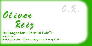 oliver reiz business card